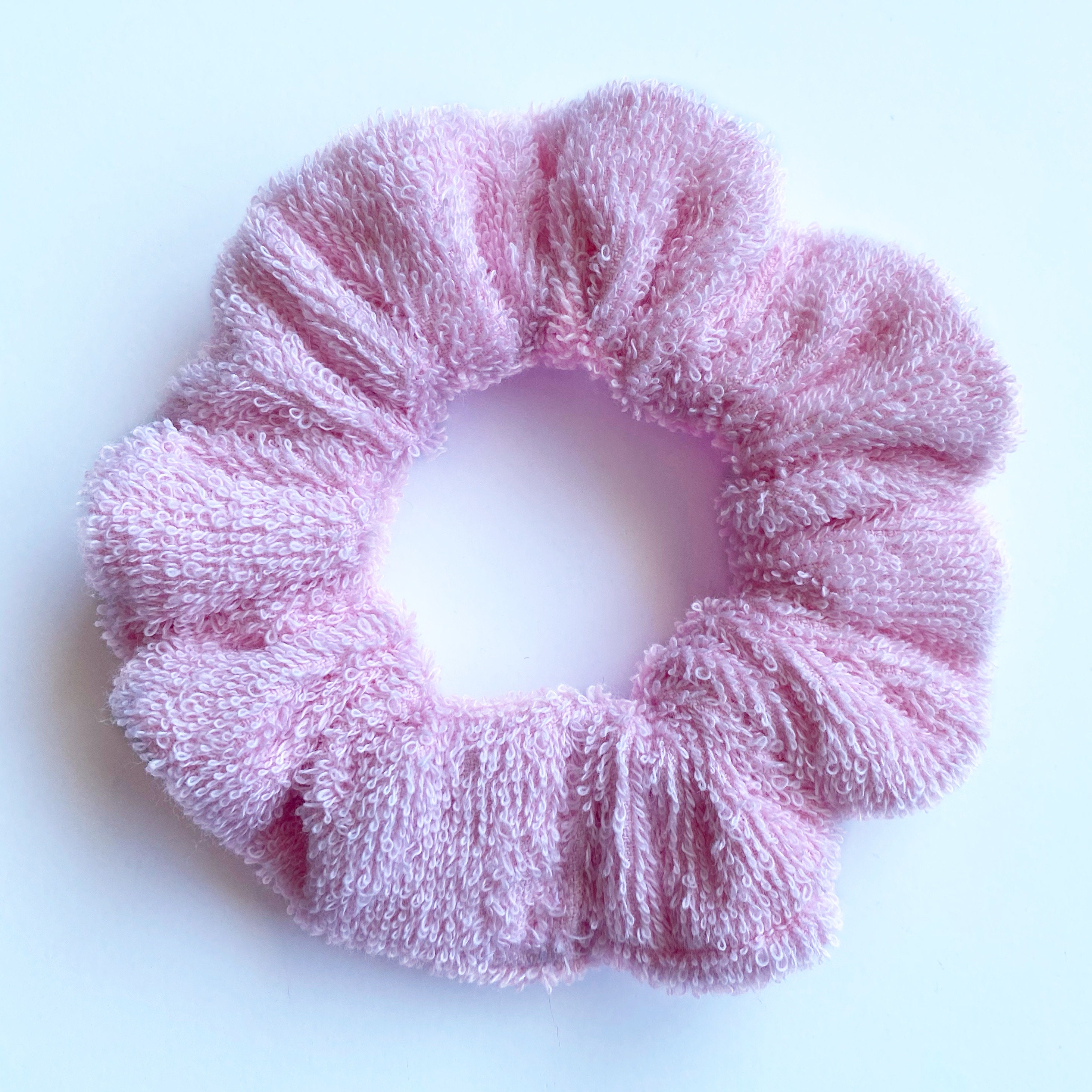 Set of 3 Pink Bath Scrunchies Scrunchie Set Terry Cloth Etsy
