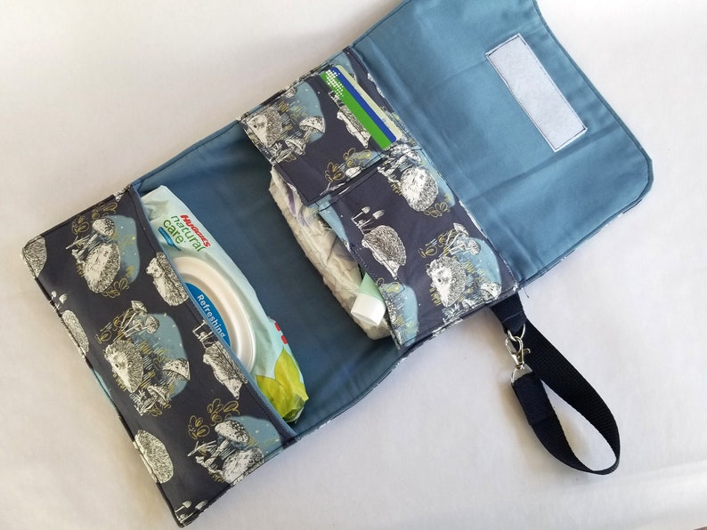 Hedgehog Diaper Clutch / Hedgehog Diaper Bag / Nappy Clutch / Etsy