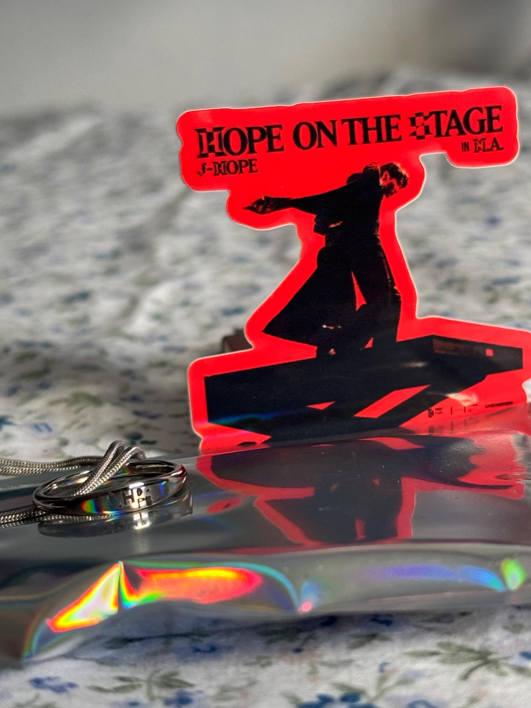 HOPE jhope hope on the stage ミニマリスト、重ね付け可能なBTSリング