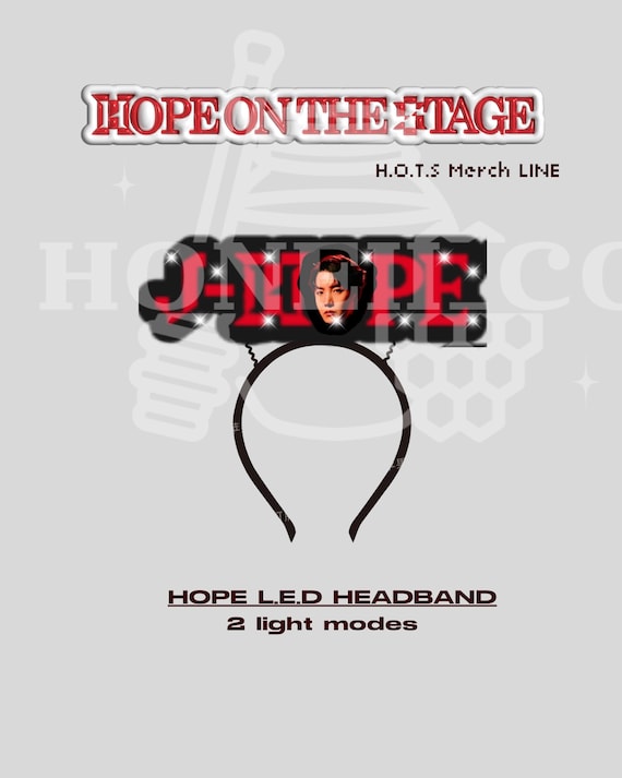 J- HOPE | Hope on the Stage Headband| Kpop Concert L.E.D