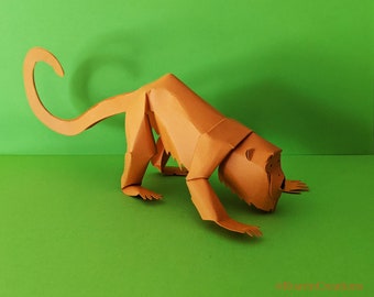 Howler Monkey DIY Papercraft Puzzle Cardstock Kit, Unique Gift for Charity