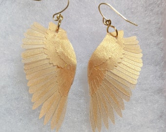 Handmade Bird Wing Earring Large Unique Gift