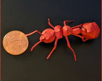 Ant Digital Papercraft Pattern, Cricut Cutting Machine Pattern