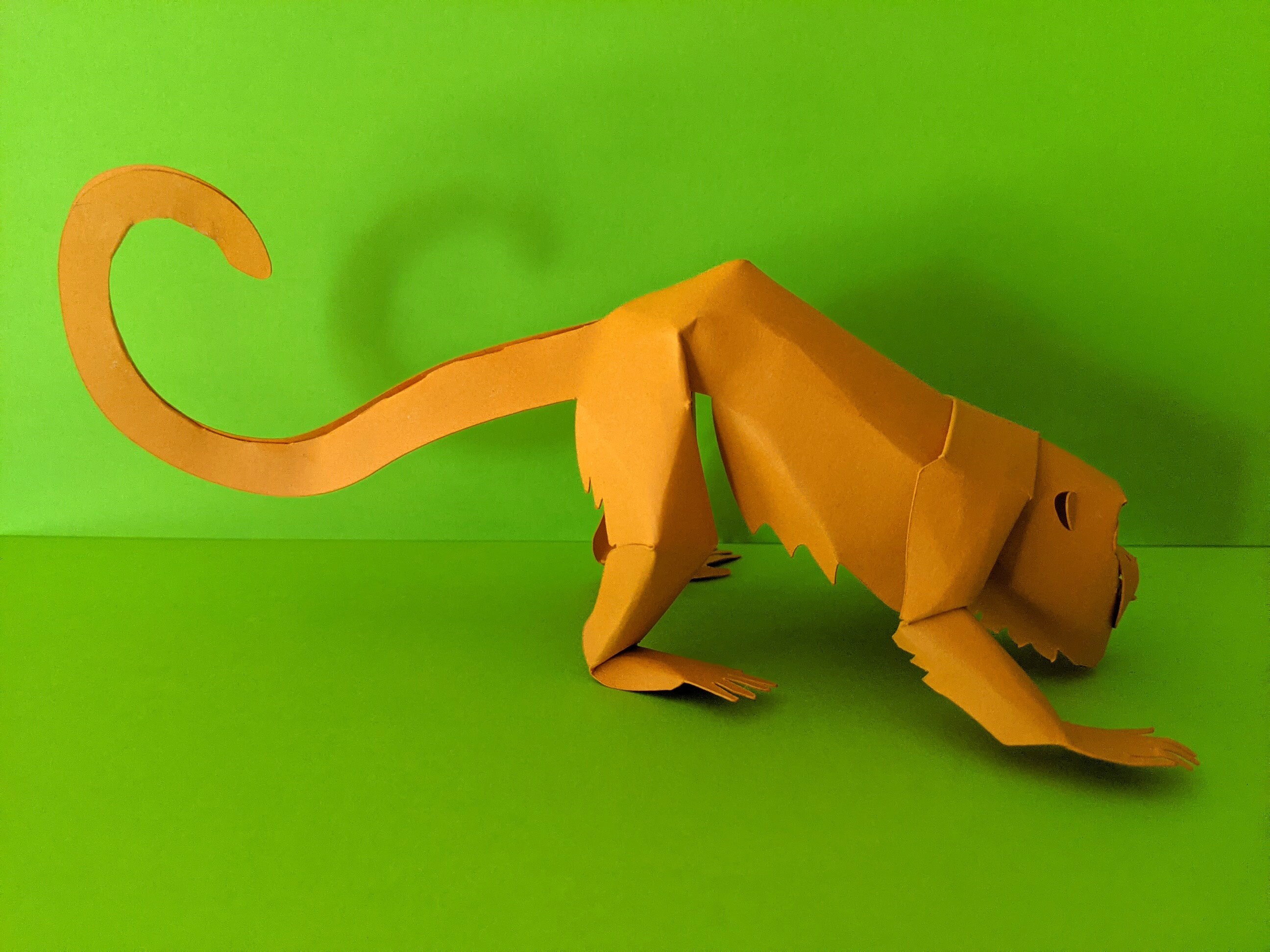 Howler Monkey DIY Papercraft Puzzle Cardstock Kit, Unique Gift for ...