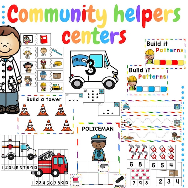 Community helpers centers for Early Years
