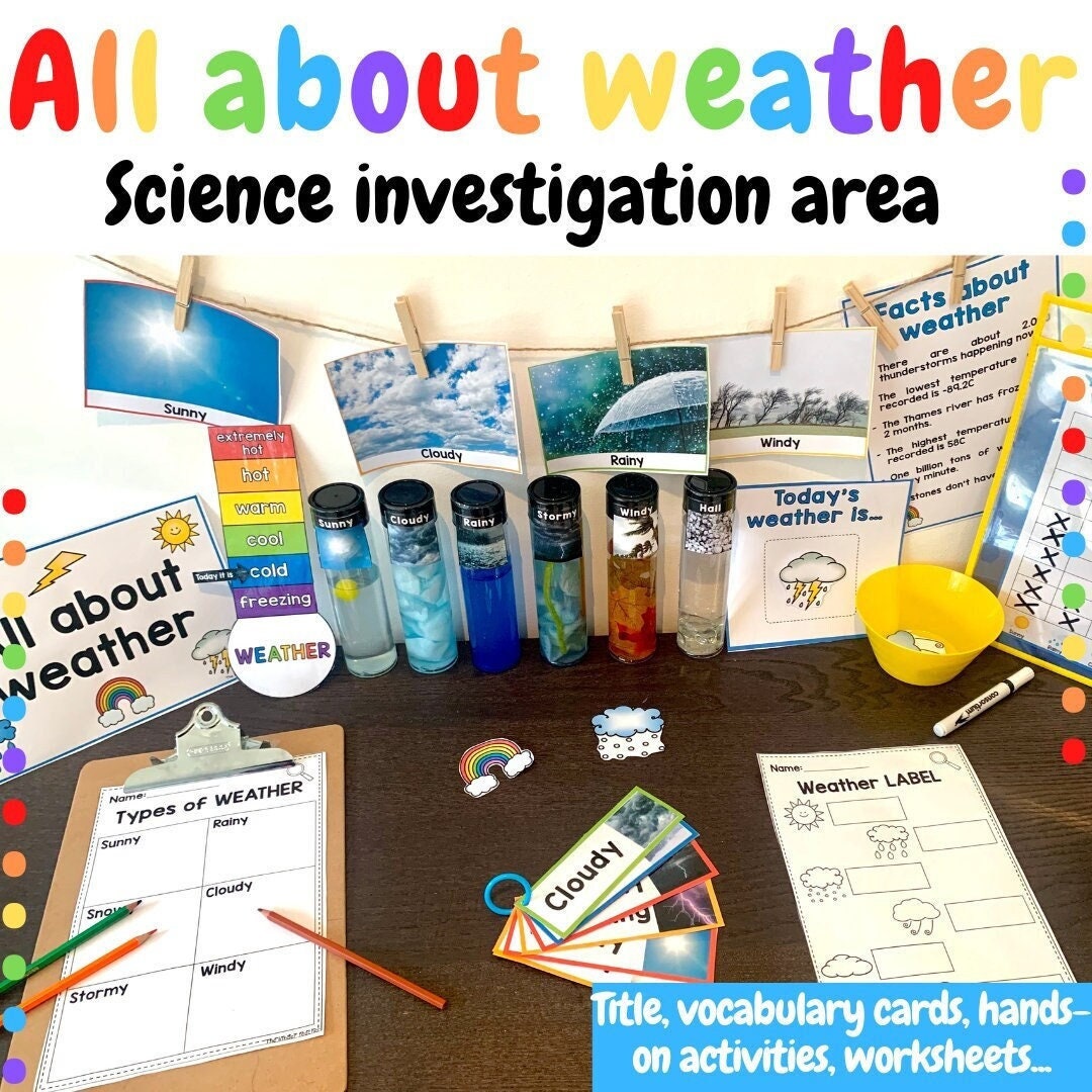 All About Weather Investigation Science Center Etsy