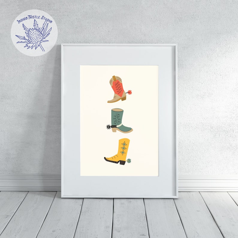 Cute Rodeo Print Printable Cowboy Kids Rodeo, Set of 3, Western Prints, Southwestern Art ...