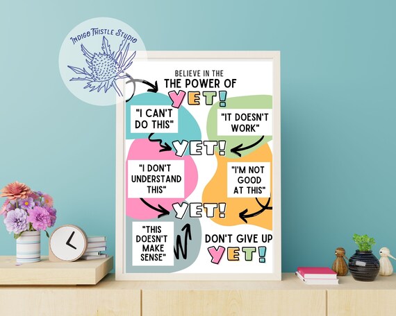 Growth Mindset Posters Bulletin Board Set Educational Pajean 38 Pcs ...