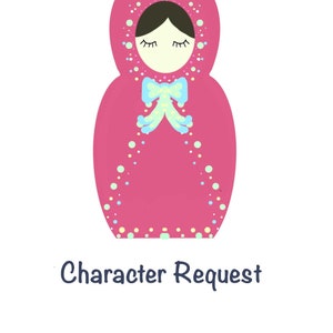 Personalised peg doll character