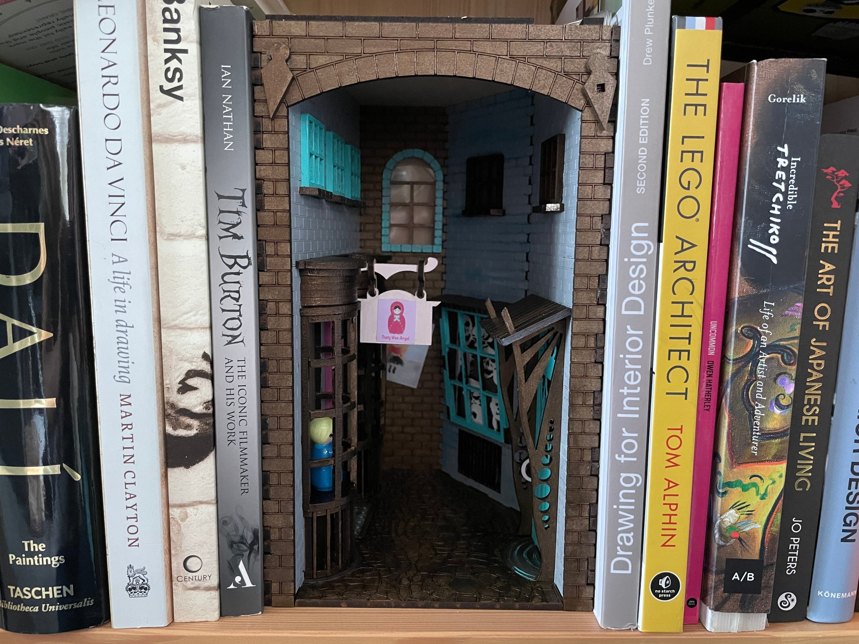 Customised/personalised Book Nook/ shelf insert with Etsy