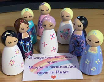 Sempre insieme mai separati, regalo bambola pioli per quella persona scomparsa, regalo, mai dimenticato