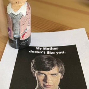 Hello mother/bates motel/Norman bates/psycho peg doll