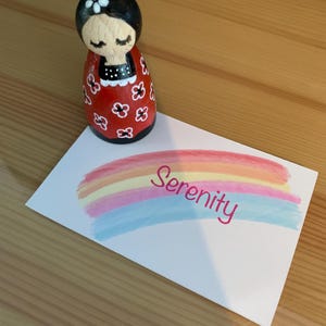 Serenity houten pell-pop met cadeaubon