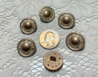 6 Vintage Cast Metal Sunflower Buttons 34 Ligne - Etsy