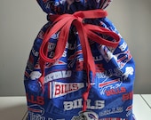 NFL Licensed Buffalo Bills Fabric Gift Bags Birthday Father 39 s Day or Any Day Eco-Friendly, Reusable, Waste Free Gift Bags