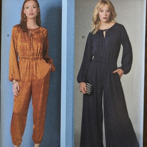 Uncut Vogue Sewing Pattern #R11242 for Misses&#39; and Misses&#39; Petite Jumpsuit. Sizes XS-XL.