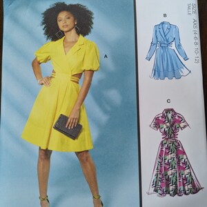 Uncut McCall&#39;s Sewing Pattern #R11713 for Misses&#39; Dress with 3 Variations.  Sizes 4-12