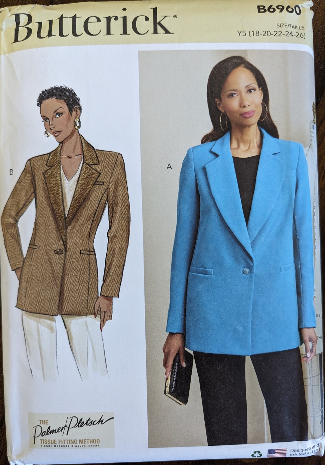Uncut Butterick Sewing Pattern #B6960 for Misses and Misses' Plus Size ...