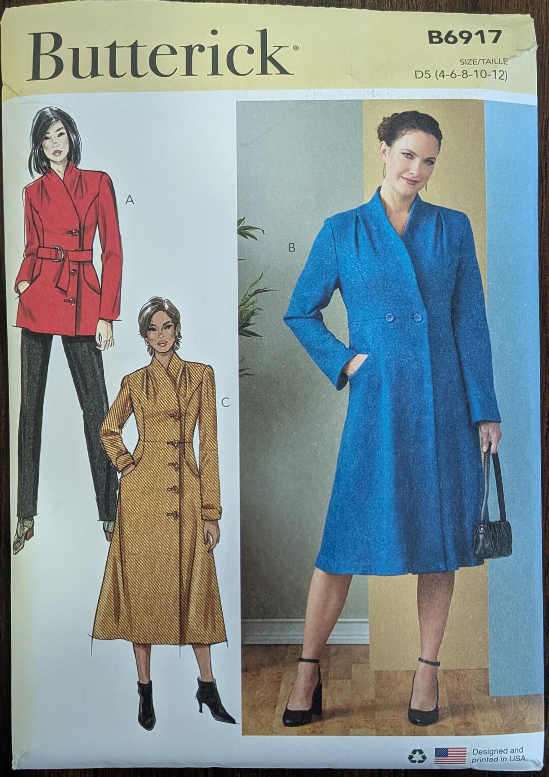 Uncut Butterick Sewing Pattern #B6917 for Misses and Misses' Plus Size ...