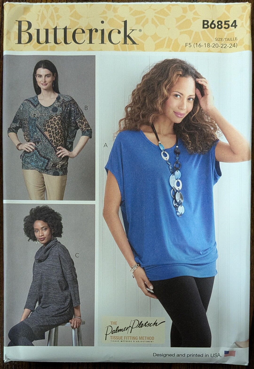 Uncut Butterick Sewing Pattern #B6854 for Misses and Misses' Plus Size ...