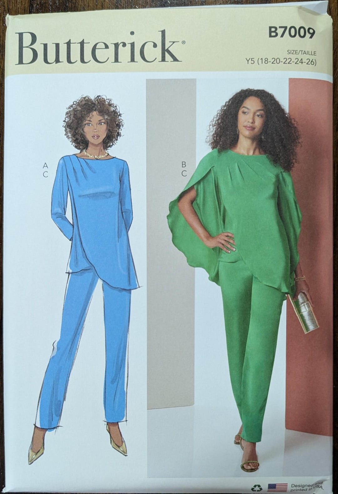 Uncut Butterick Sewing Pattern #B7009 for Misses and Misses' Plus Size ...