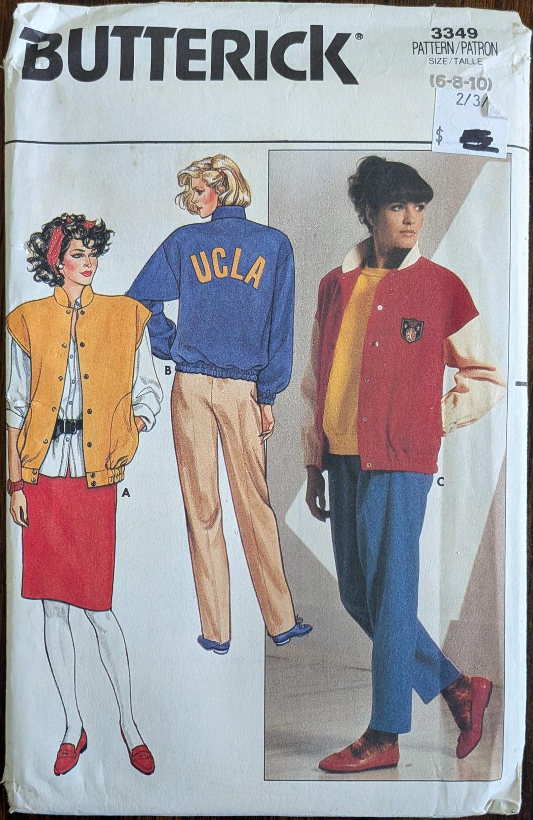 Uncut Vintage Butterick Sewing Pattern #3349 for Misses' Jacket, Vest ...