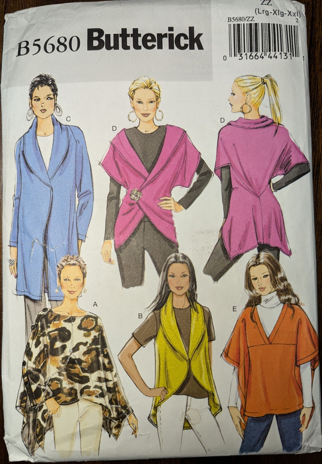 Uncut Butterick Sewing Pattern #B5680 for Misses and Misses' Plus Size ...