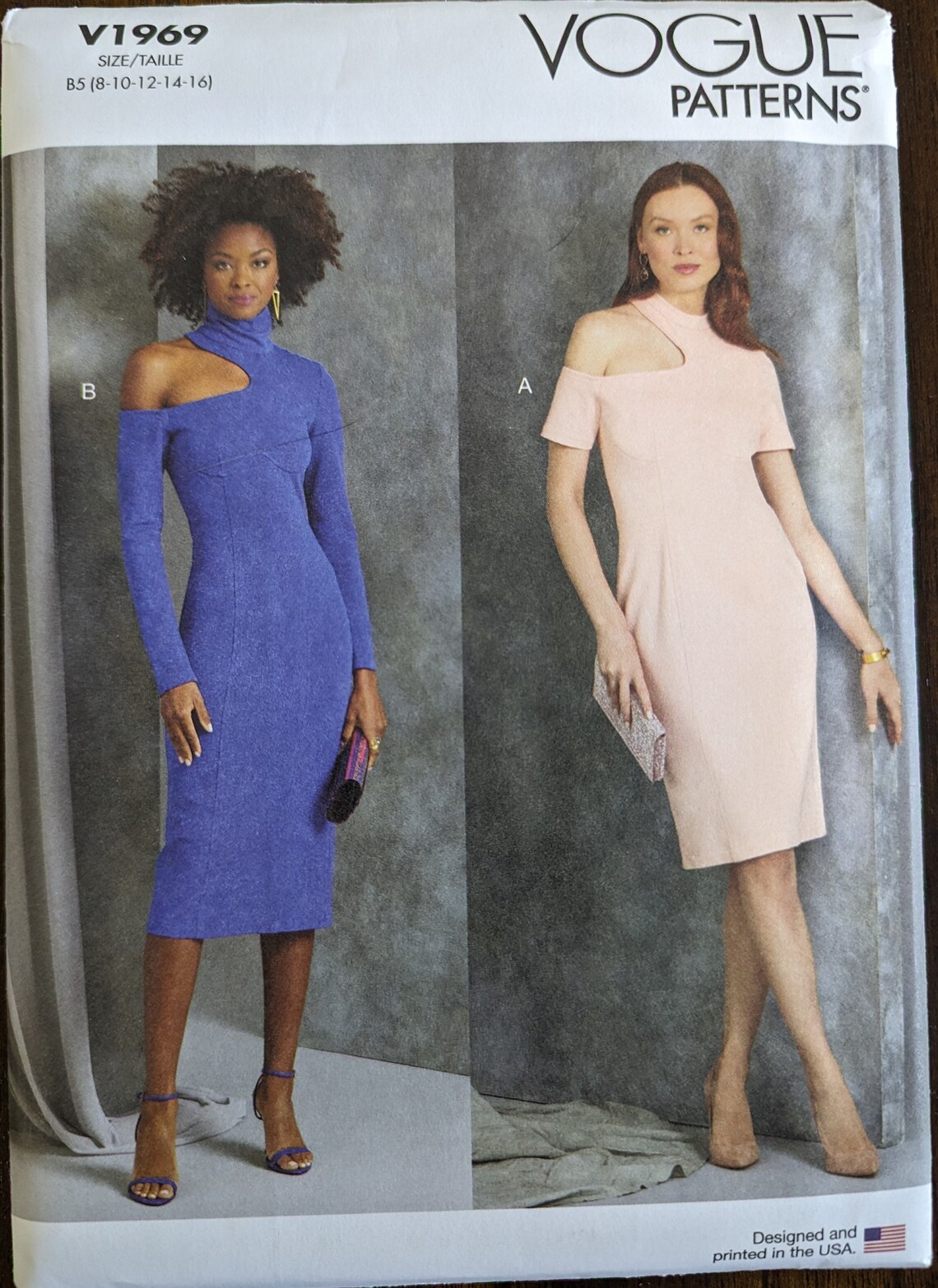 Uncut Vogue Sewing Pattern #V1969 for Misses' Knit Dresses. Sizes 8-16 ...