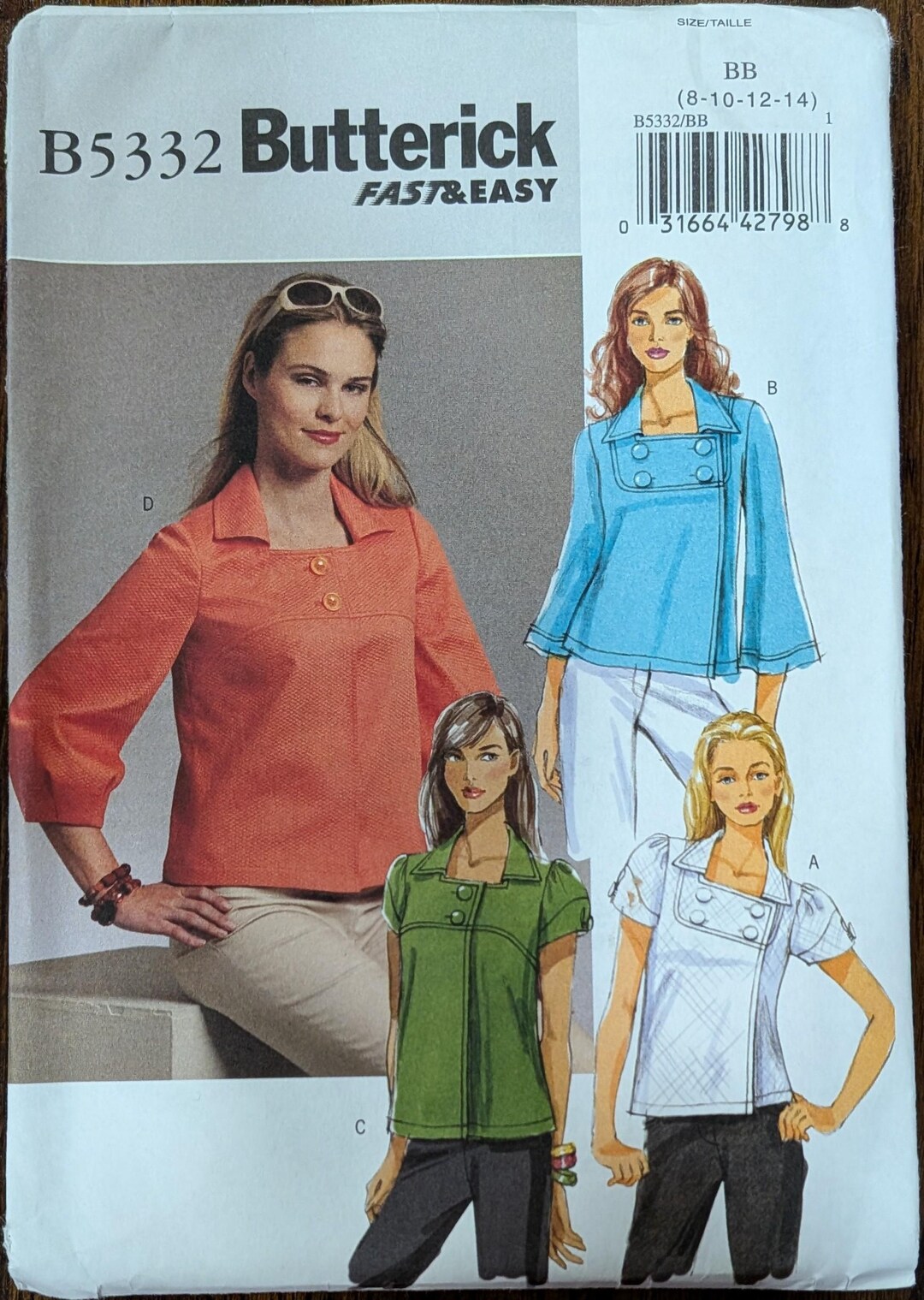 Uncut Butterick Sewing Pattern #B5332 for Misses and Misses' Plus Size ...