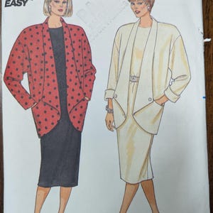 Uncut Vintage Butterick Sewing Pattern #4031 for Misses&#39; Jacket and Dress. Sizes 6-10.