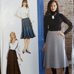 Uncut Butterick Sewing Pattern #R11128 for Misses&#39; Skirt and Sash. Sizes 6-14.
