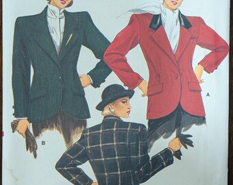 Uncut Vintage Vogue Sewing Pattern #9419 for Misses' Jacket. Sizes 8-12.