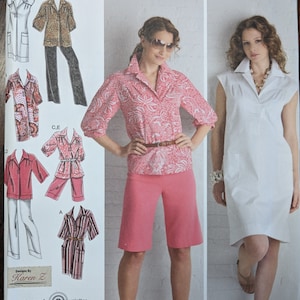 Uncut Simplicity Sewing Pattern #2894 for Women&#39;s Dress or Tunic and Pants or Shorts. Sizes 20W-28W.