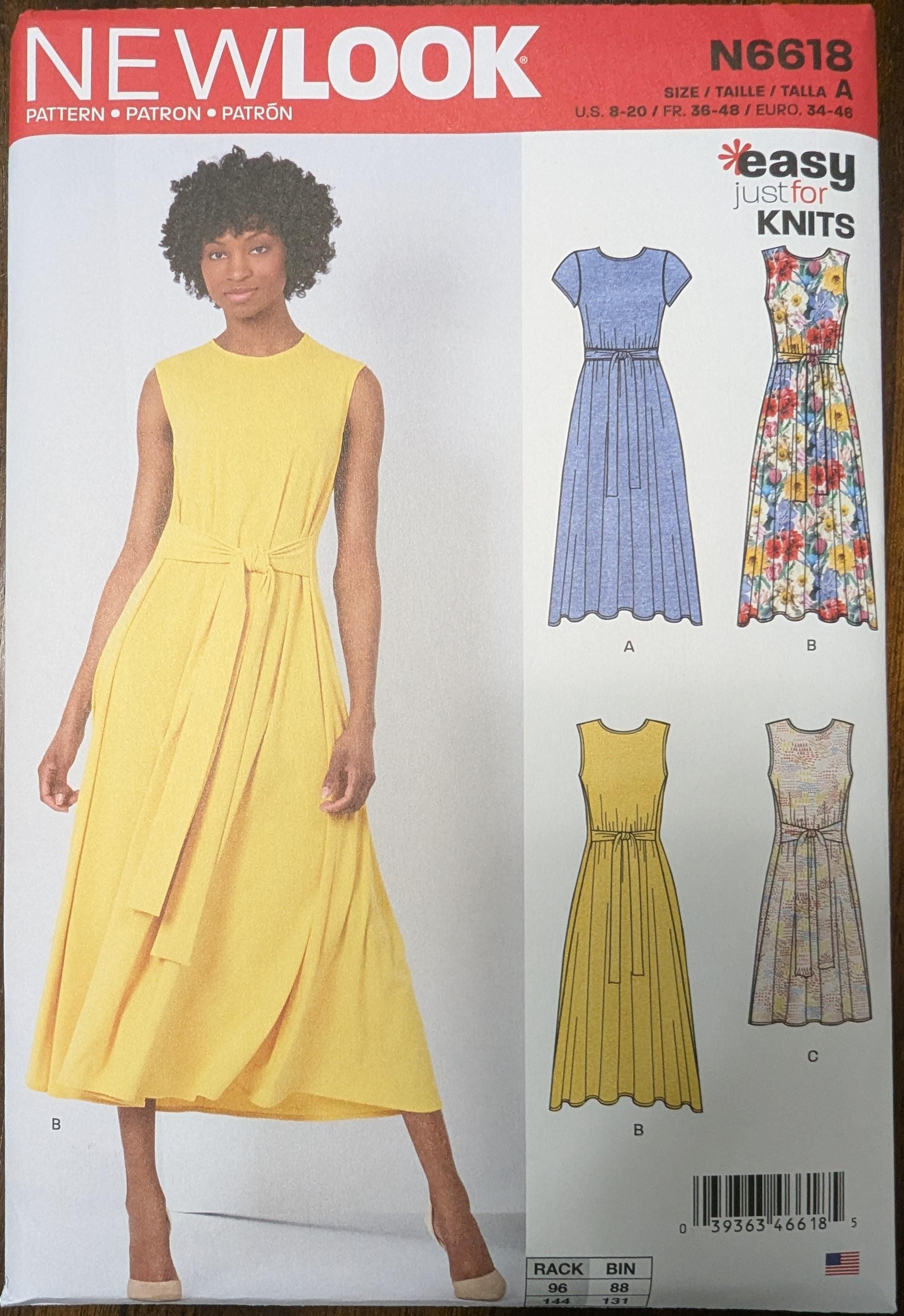 Uncut New Look Sewing Pattern #N6618 for Misses and Misses' Plus