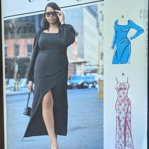 Uncut McCall&#39;s Sewing Pattern #M8174 for Misses&#39; Dresses. Sizes 8-16.