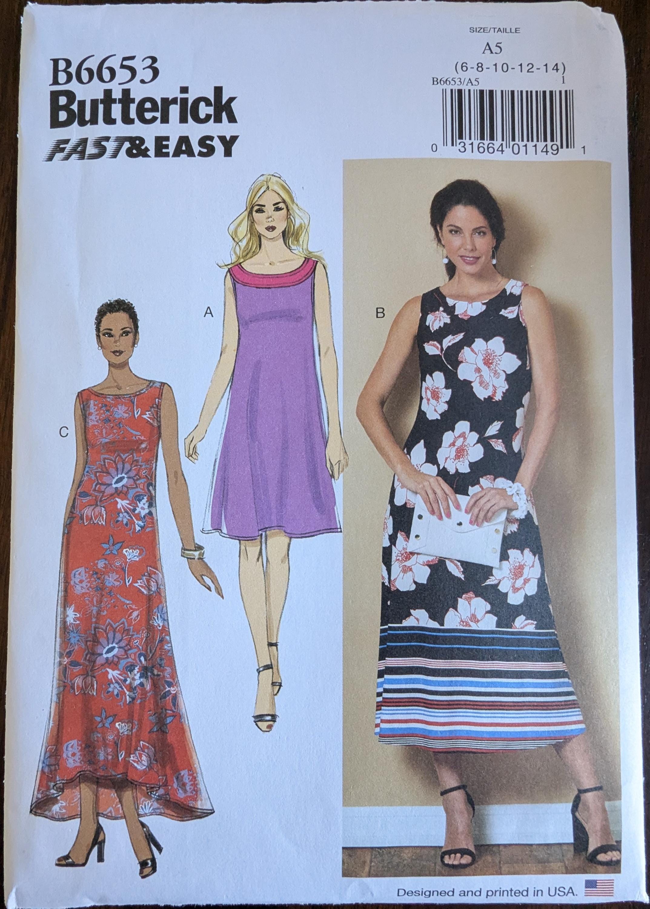 Uncut Butterick Sewing Pattern #B6653 for Misses and Misses' Plus Size ...