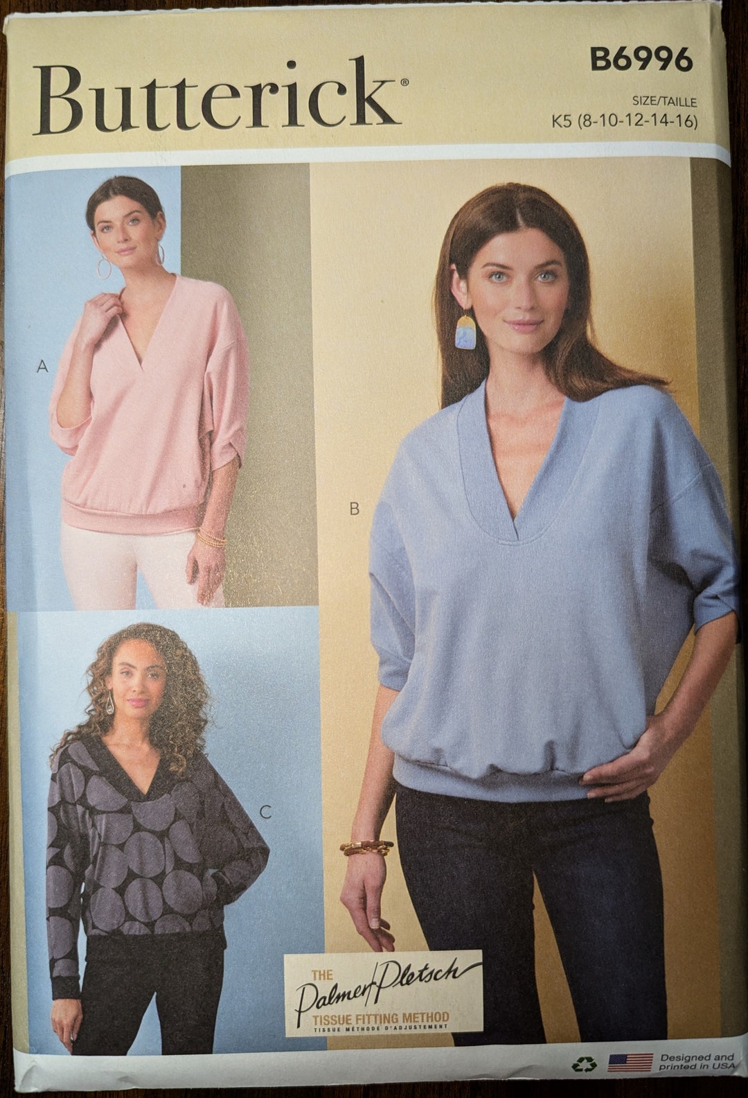 Uncut Butterick Sewing Pattern #B6996 for Misses and Misses' Plus Size ...