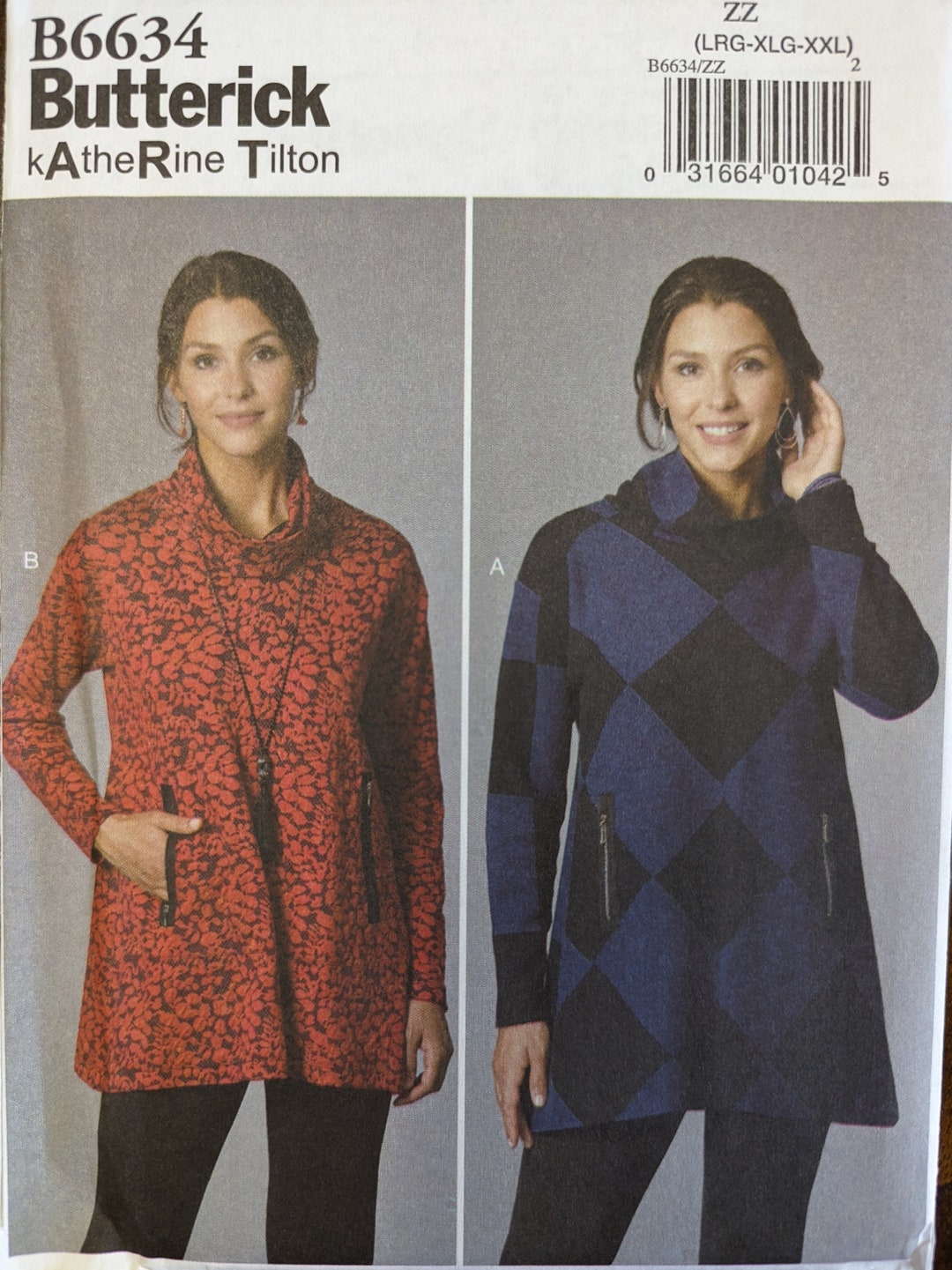 Uncut Butterick Sewing Pattern #B6634 for Misses and Misses' Plus Size ...