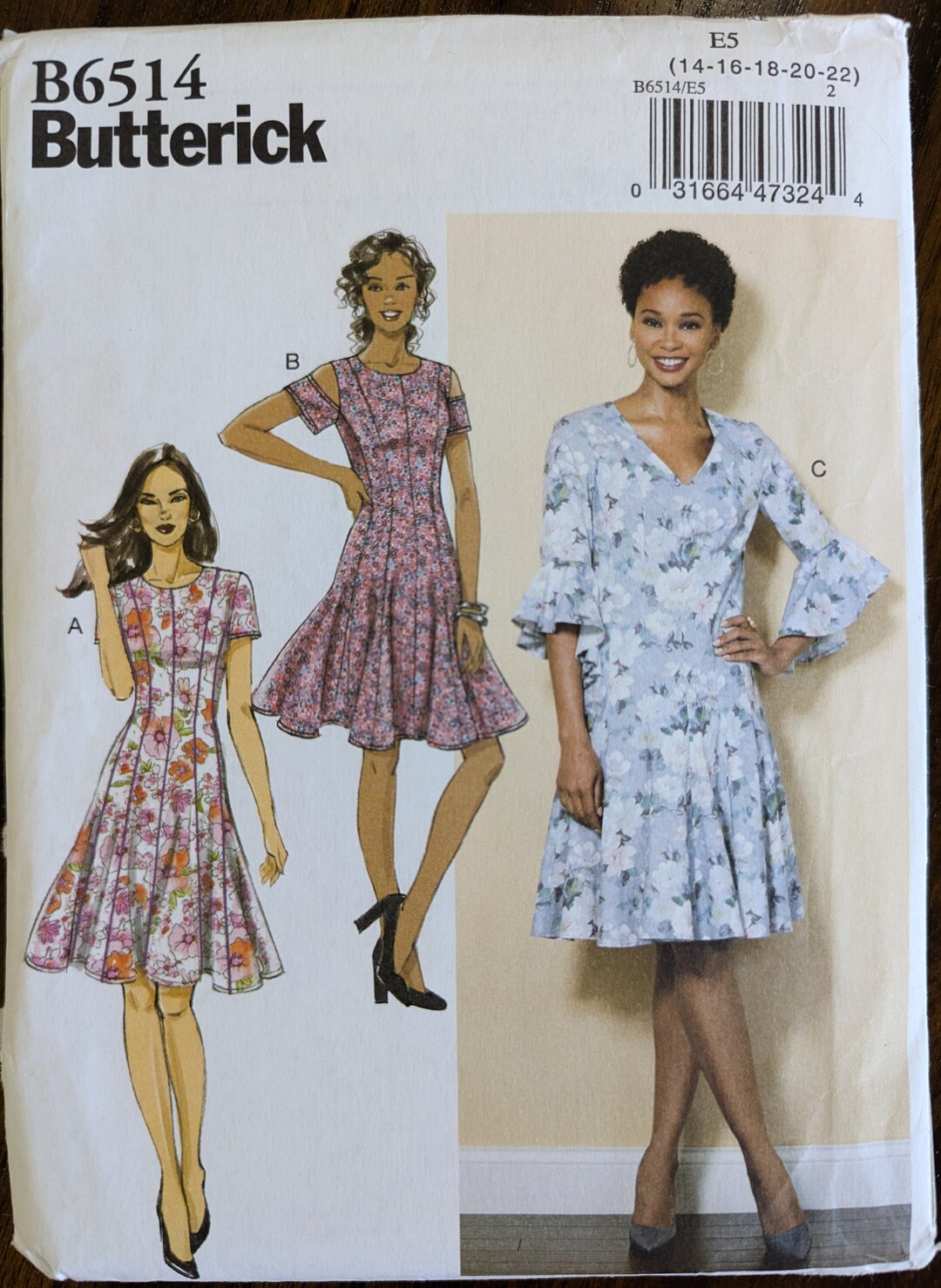 Uncut Butterick Sewing Pattern #B6514 for Misses and Misses' Plus Size ...