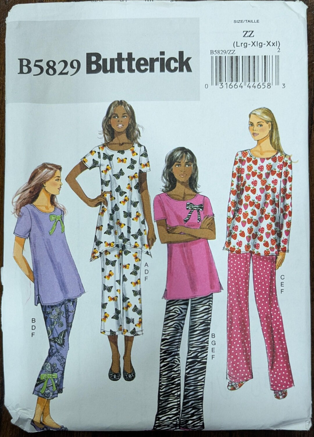 Uncut Butterick Sewing Pattern #B5829 for Misses and Misses' Plus Size ...
