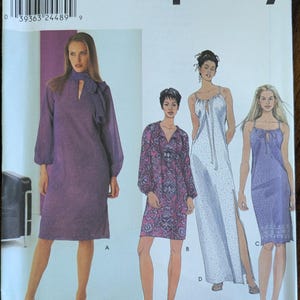 Uncut Simplicity Sewing Pattern #9480 for Misses&#39; Dresses. Sizes 4-10.