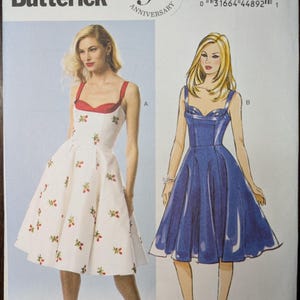 Uncut Butterick Sewing Pattern #B5882 for Misses&#39; Dress. Sizes 4-12.