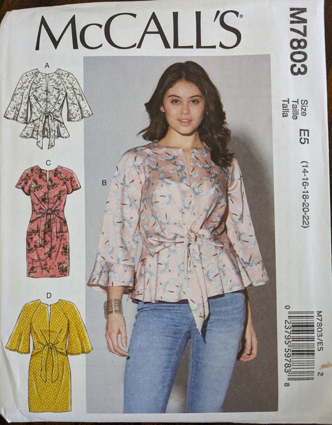 Uncut Mccall's Sewing Pattern #M7803 for Misses Plus Size Tops and ...