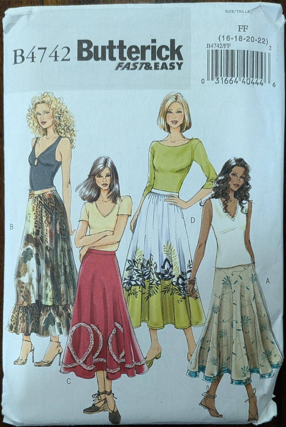 Uncut Butterick Sewing Pattern #B4742 for Misses and Misses' Plus Size ...