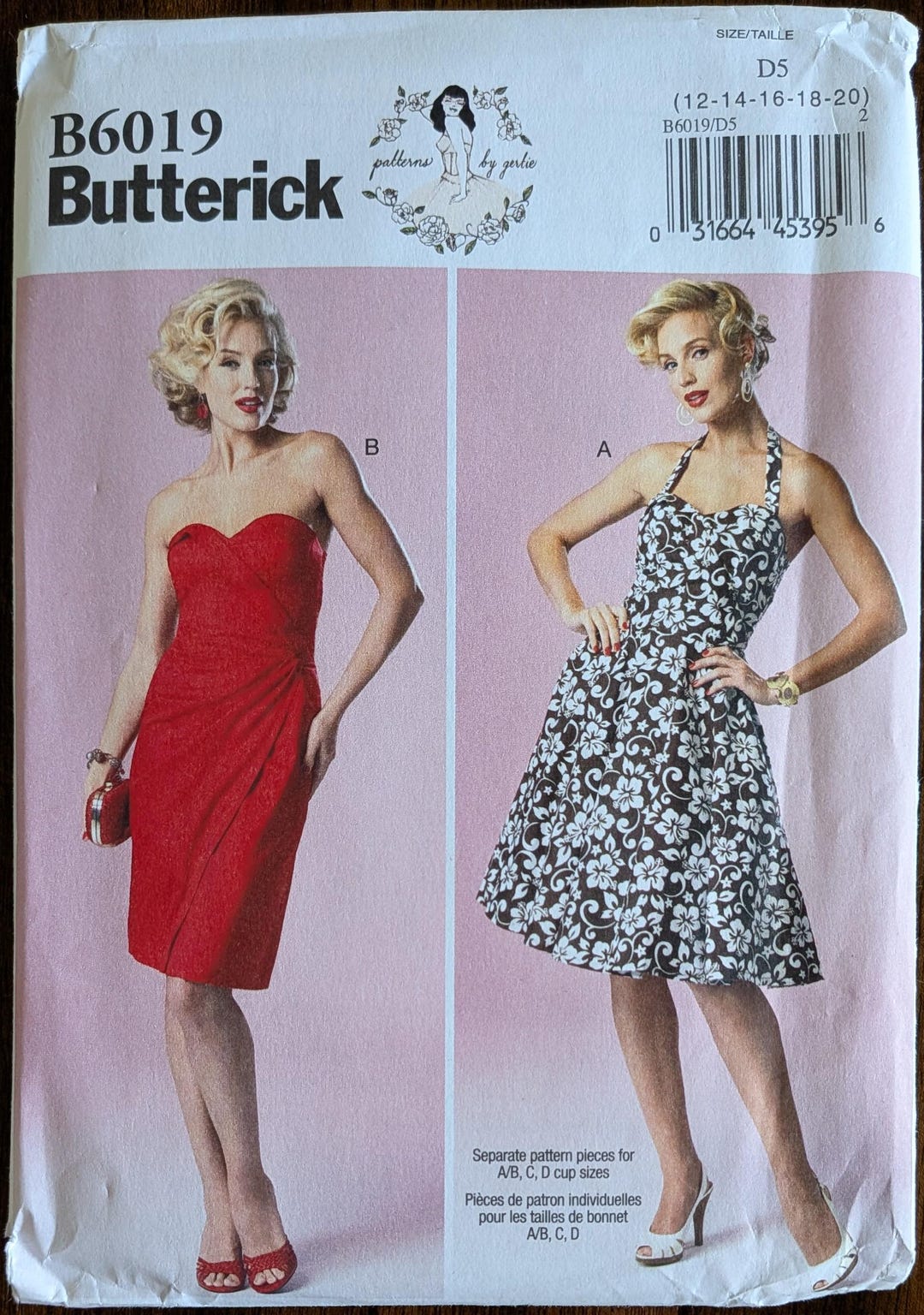 Uncut Butterick Sewing Pattern #B6019 for Misses and Misses' Plus Size ...