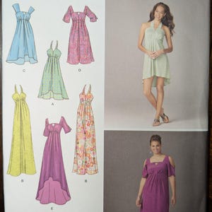 Uncut Simplicity Sewing Pattern #1659 for Women&#39;s Dress with Length Variations. Sizes 20W-28W