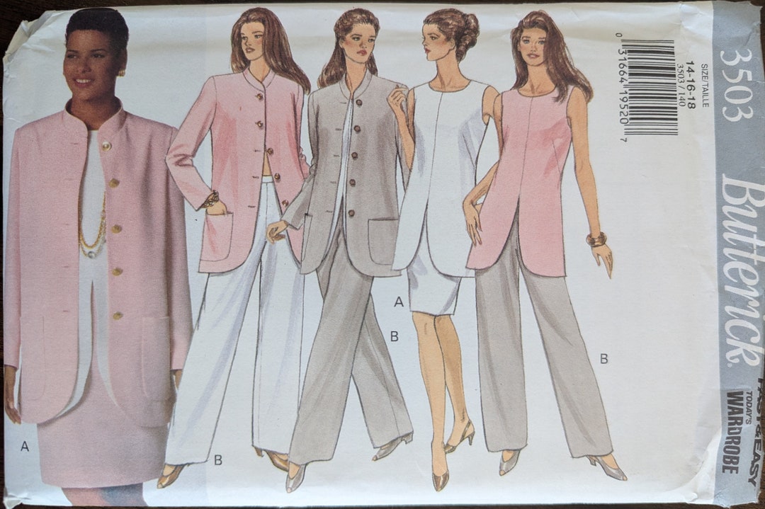 Uncut Butterick Sewing Pattern #3503 for Misses and Misses' Plus Size ...