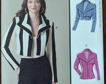 Uncut McCall's Sewing Pattern #M8533 or #R12204 for Misses and Misses' Plus Size Boleros and Jacket. Sizes 8-16 and Sizes 18-26.