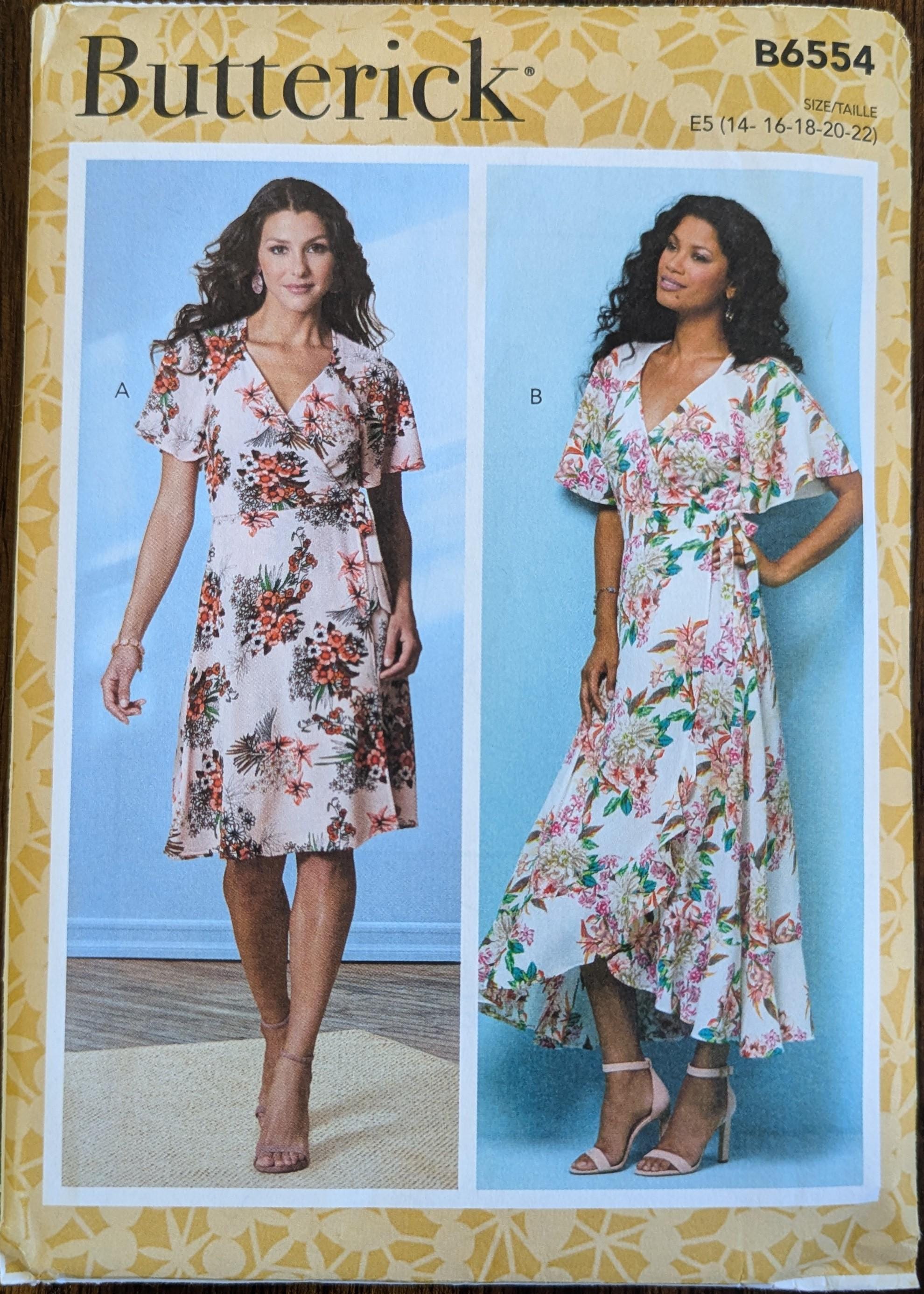 Uncut Butterick Sewing Pattern #B6554 for Misses and Misses' Plus Size ...