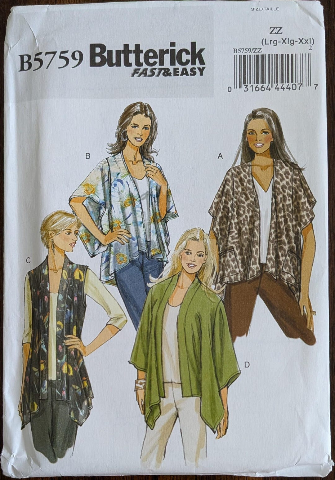 Uncut Butterick Sewing Pattern #B5759 for Misses and Misses' Plus Size ...
